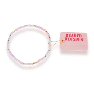 Pastel Pink, Periwinkle & Lilac Sprinkle Bracelet