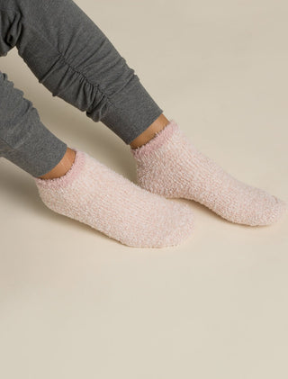 CozyChic 2 Pair Tennis Socks - Dusty Rose Multi - J.A. Whitney