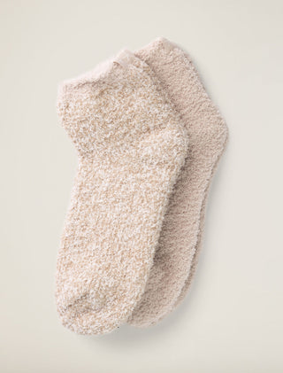 CozyChic 2 Pair Tennis Socks - Stone Multi