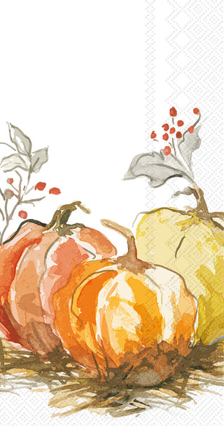 Painted Pumpkins Guest Towels