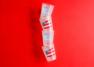 Flag Frosted Cups - J.A. Whitney