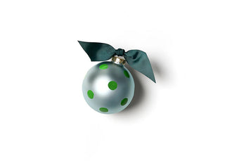 Blue Santa's Little Helper Gift Glass Ornament - J.A. Whitney