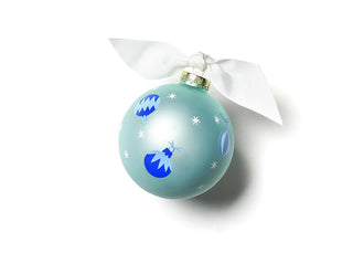 Blue Baby's 1st Christmas Glass Ornament - Personalization Included - J.A. Whitney