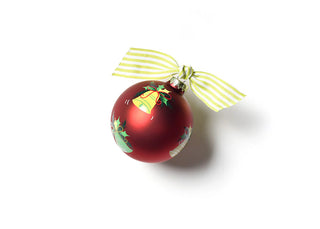 Christmas Bells are Ringing Glass Ornament - Personalization Included