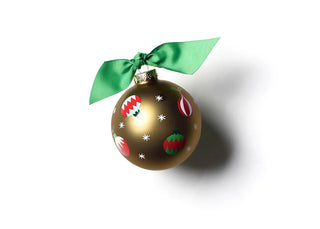 Gold Vintage Ornaments Glass Ornament - Personalization Included - J.A. Whitney