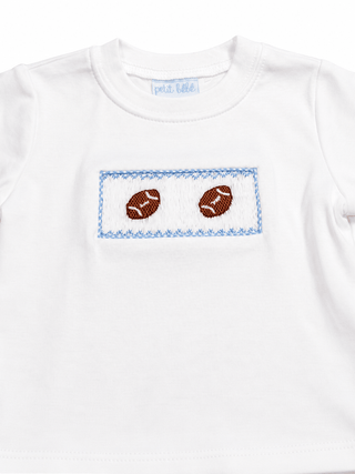 Petit Bebe Boy's Football Blue Gingham Short Set - J.A. Whitney