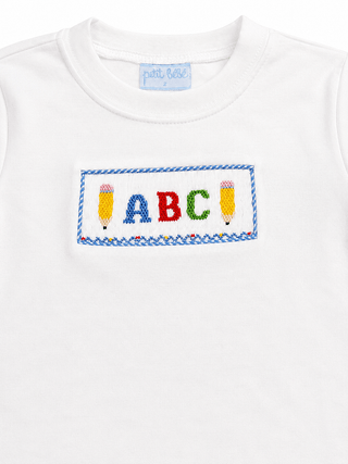 Petit Bebe Boy's ABC Blue Gingham Short Set - J.A. Whitney