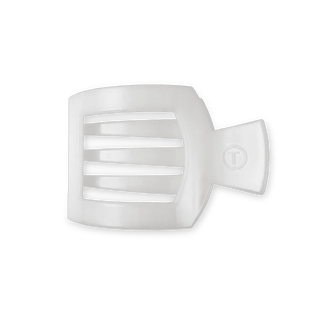 Coconut White Medium Flat Square Hair Clip - J.A. Whitney
