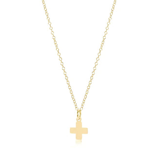 16" Necklace Gold - Signature Cross Gold