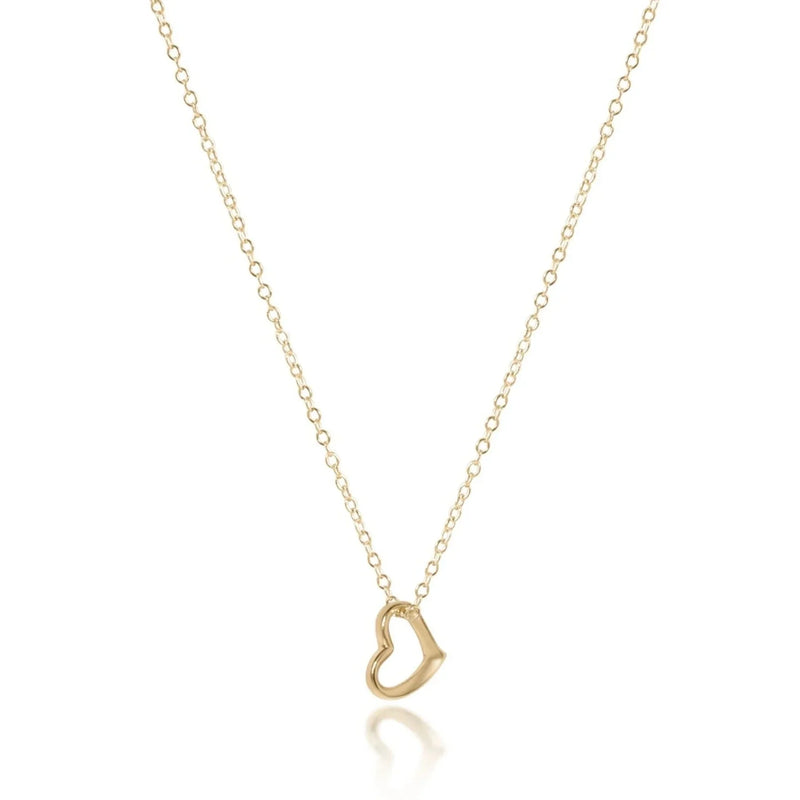 egirl 14" Necklace Gold - Love Small Gold Charm