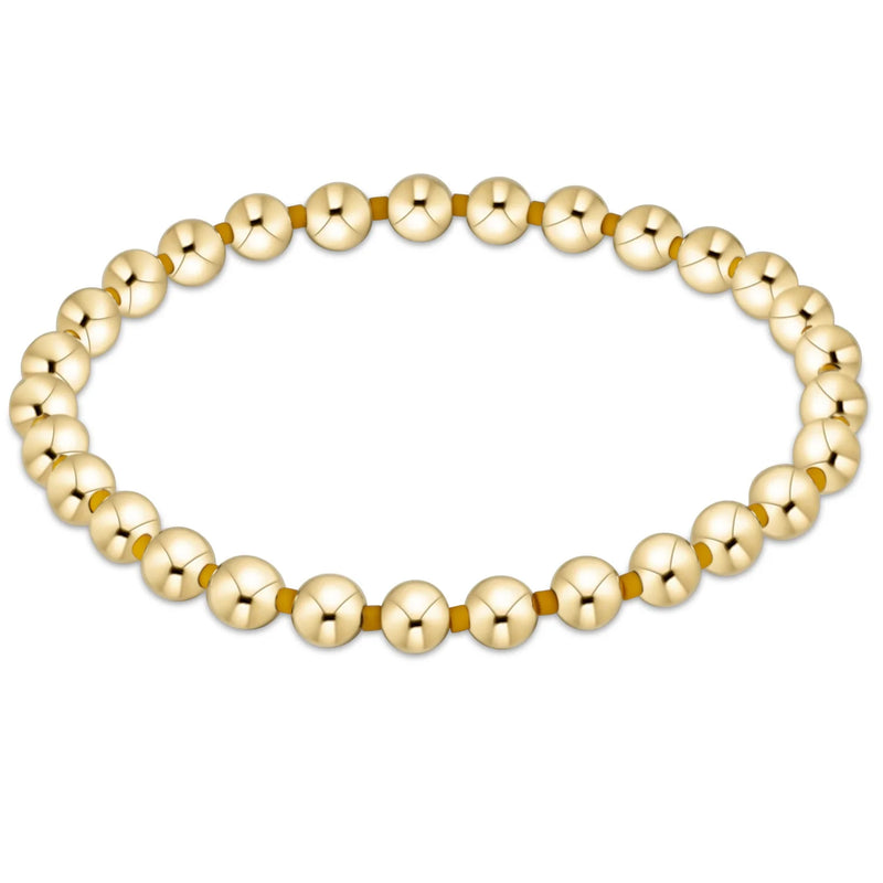 Gameday Hope Grateful 5mm Bead Bracelet - Golden Yellow