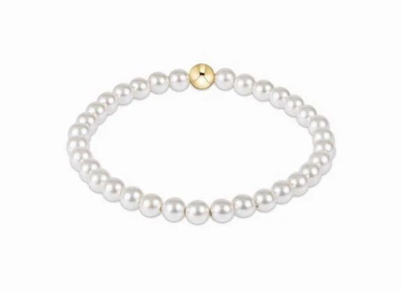 Classic Pearl 5mm Bead Bracelet