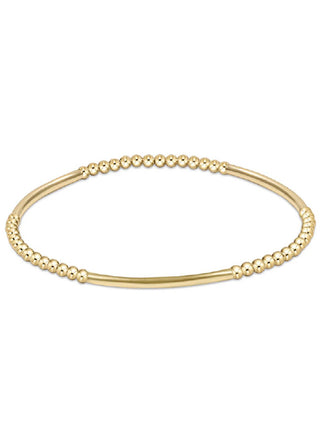 Bliss Bar Pattern Gold 2.5mm Bracelet - J.A. Whitney
