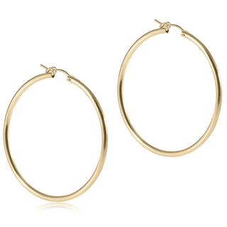 Round Gold 2" Hoop - Smooth - J.A. Whitney
