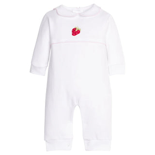 Little English Strawberry Crochet Playsuit