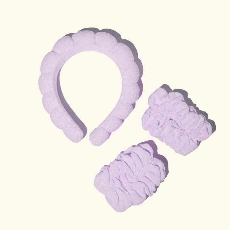 Lavender Headband & Wristband Set