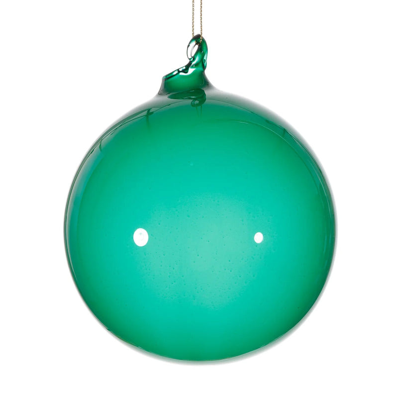 120MM Citrus Green Bubblegum Glass Ball Ornament