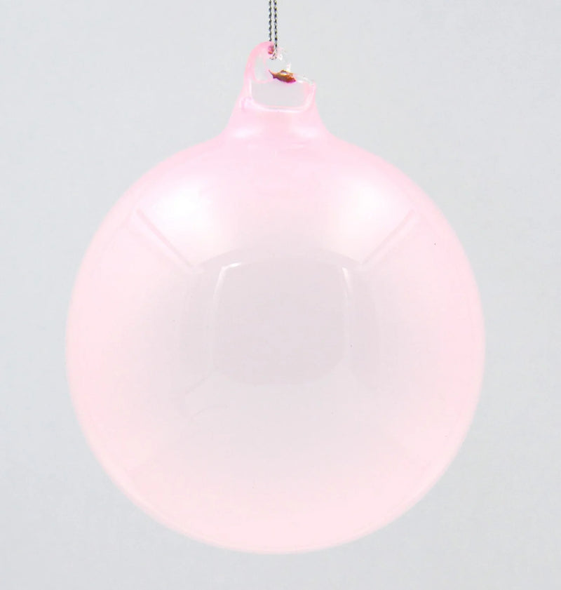 150MM Pink Candy Bubblegum Glass Ball Ornament