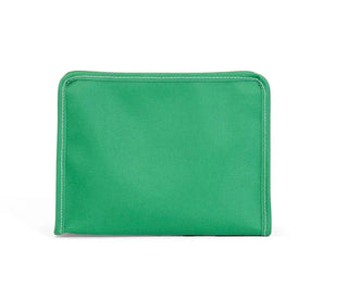 Medium Zip Pouch - Coated Canvas Kelly Green (Personalization Included) - J.A. Whitney