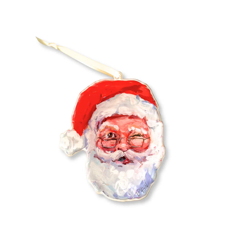 Naughty or Nice Santa Acrylic Ornament
