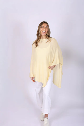 Bamboo Poncho - Butter Yellow