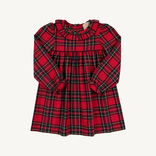 The Beaufort Bonnet Company - LS Ramona Ruffle Dress - Prep Plaid