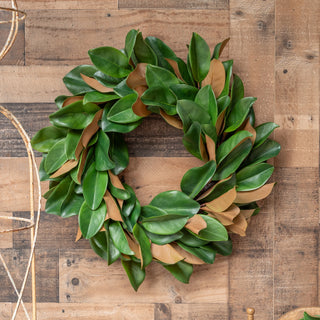 23" Magnolia Leaf Wreath - J.A. Whitney