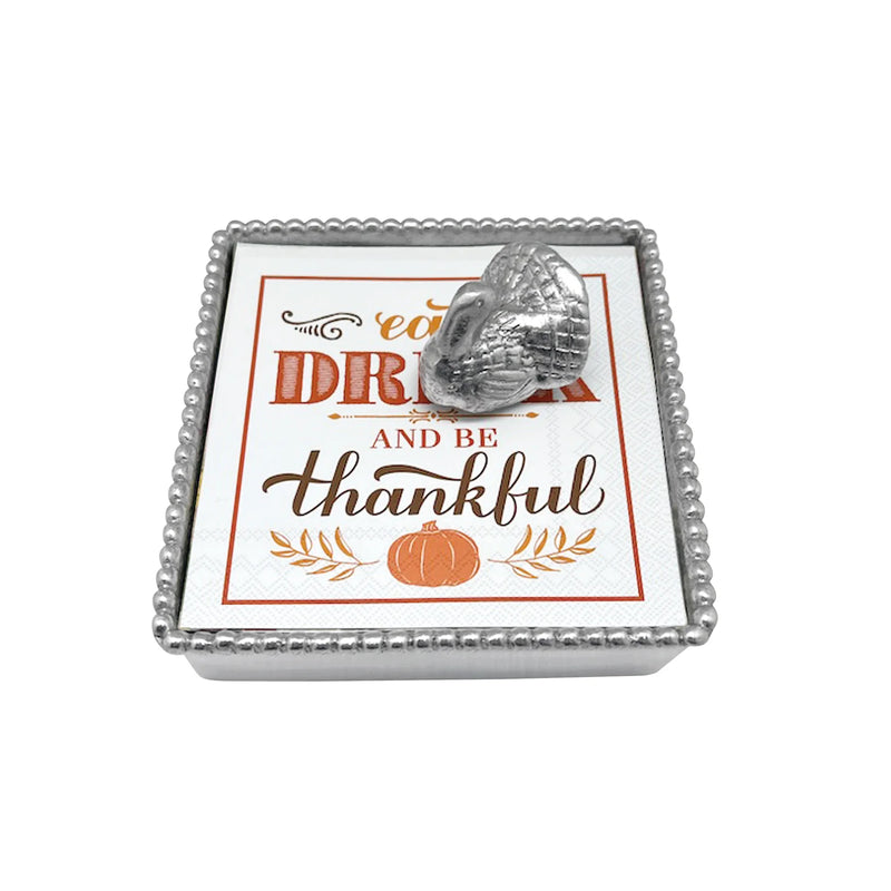 Turkey Beaded Napkin Box Set
