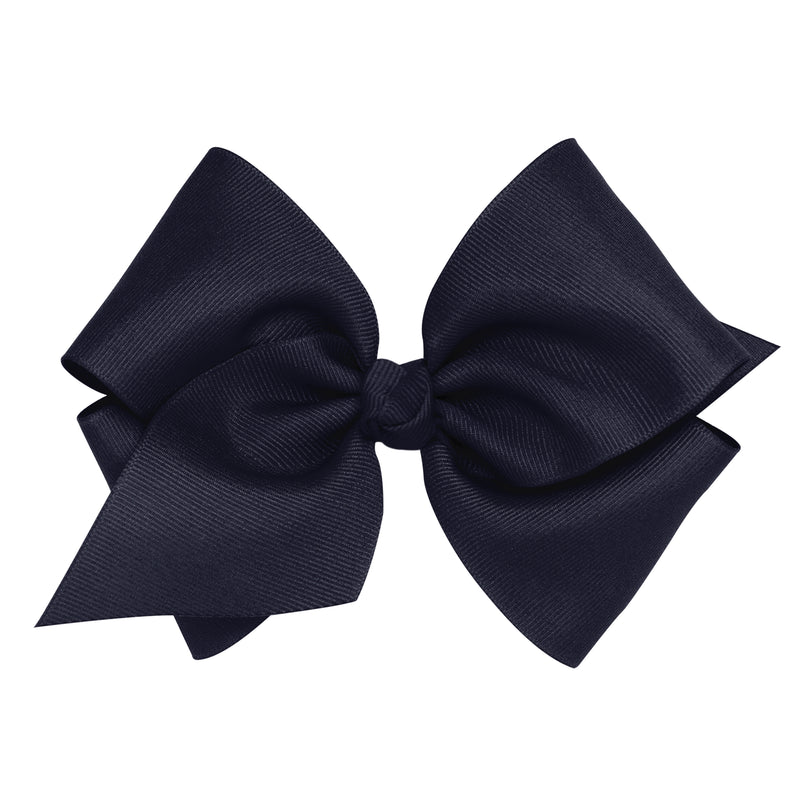 Mini King Navy Bow w/ Knot Wrap