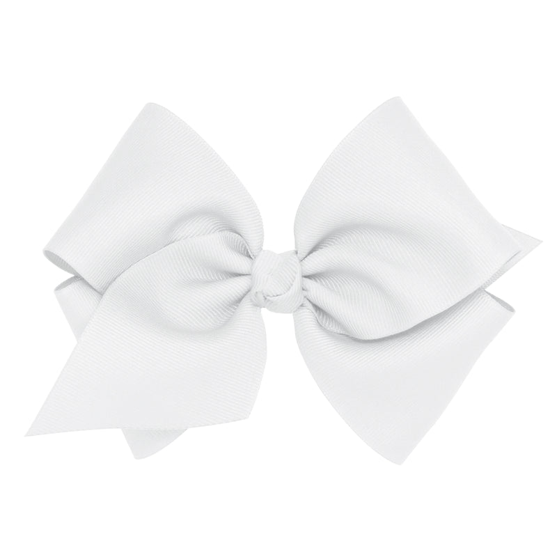 Mini King White Bow w/Knot Wrap