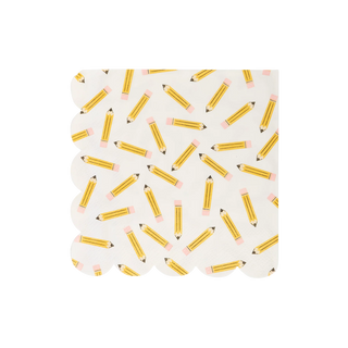 Pencil Pattern Cocktail Napkin