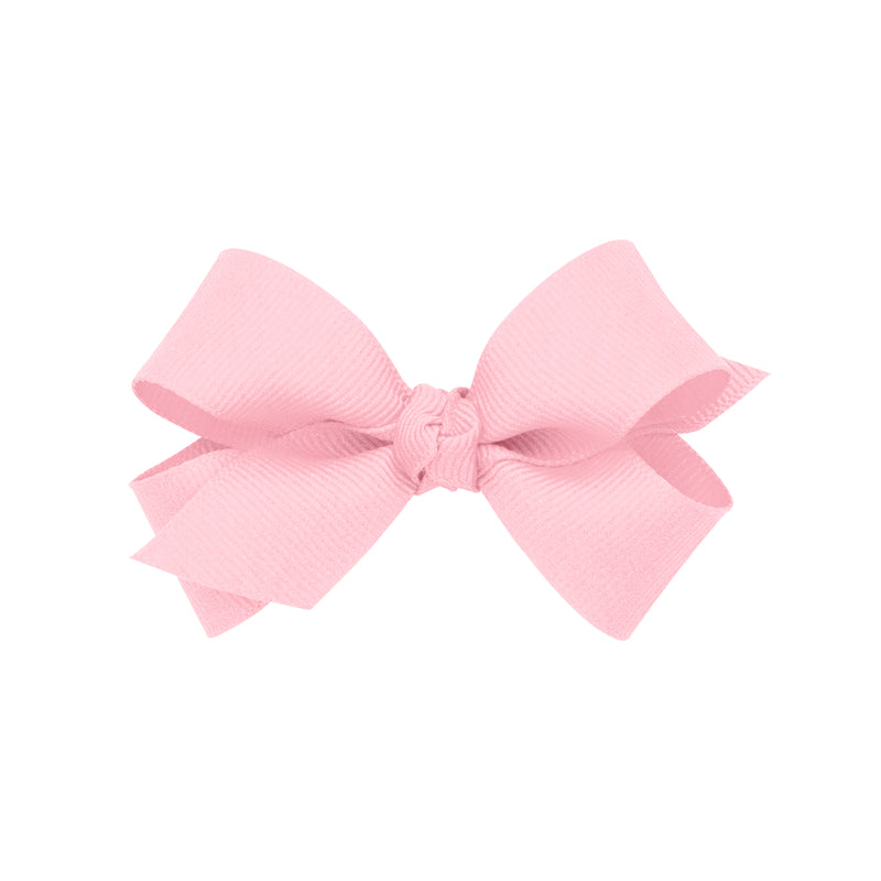 Mini Light Pink Bow w/ Knot Wrap