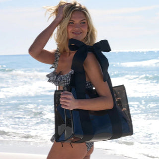 Midnight Bow Jelly Tote w/ Phone Pouch - J.A. Whitney