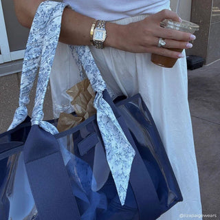 Something Navy Twilly Scarf Jelly Tote w/ Phone Pouch - J.A. Whitney