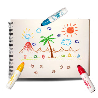 Jumbo Jots: Dual Tip Cone & Stamp Markers (Dinosaur)