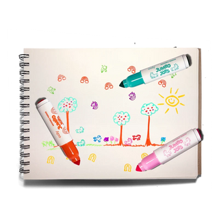 Jumbo Jots: Dual Tip Cone & Stamp Markers (Unicorn)