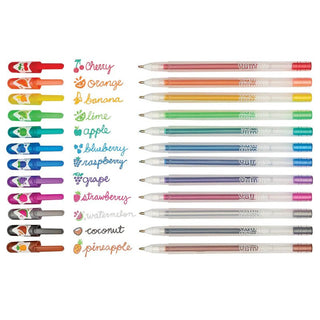 Yummy Yummy Scented Glitter Gel Pens (Set of 12) - J.A. Whitney