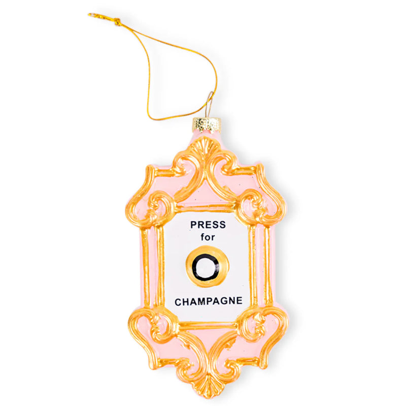 Champagne Button Ornament