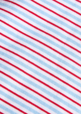 Little English Primary Stripe Peter Pan Polo Romper