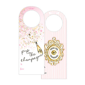 Pop the Champagne Die-Cut Wine Tag