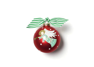 Hark the Herald Angels Sing Glass Ornament - Personalization Included