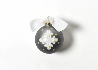 Neutral Cross Glass Ornament - Personalization Included - J.A. Whitney