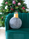 Silver Large Bauble Pillow