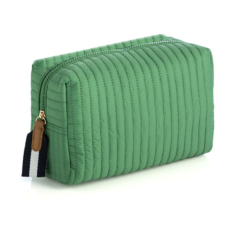 Green Lg Boxy Cosmetic Pouch