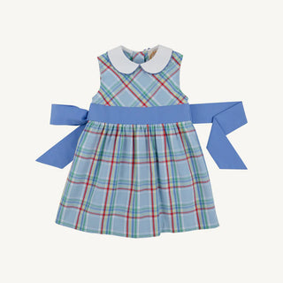 Cindy Lou Sash Dress in Kensington Court Plaid by Beaufort Bonnet Company