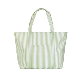 Jumbo Tote - Sage Stripe (Personalization Included)