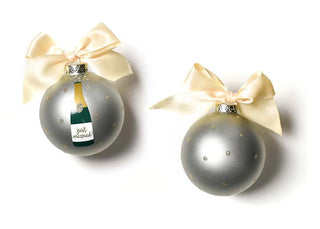 Just Married Champagne Glass Ornament - Personalization Included - J.A. Whitney