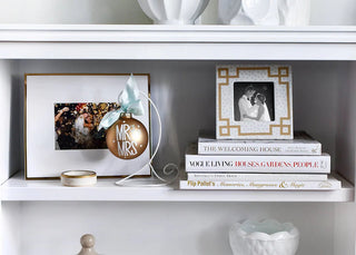 Mr. and Mrs. Glass Ornament - Personalization Included - J.A. Whitney