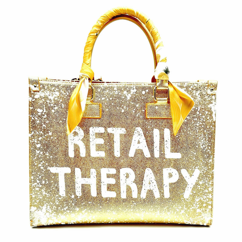 Gold Retail Therapy Nicole Bag