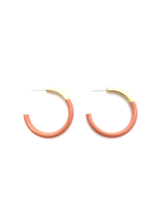 Clay Med Hoop Earrings - J.A. Whitney